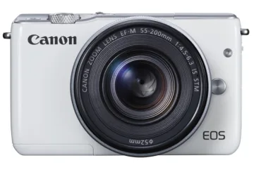 H entry-level Mirrorless camera Canon EOS M10 σε λευκό χρώμα.