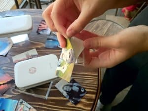HP Sprocket review self adhesive paper