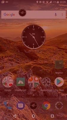 explore red night mode