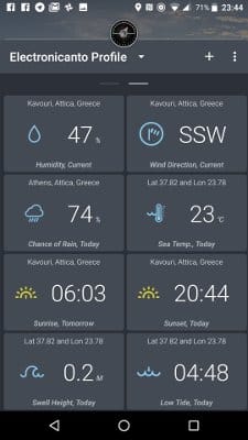 land rover exlpore dashboard weather