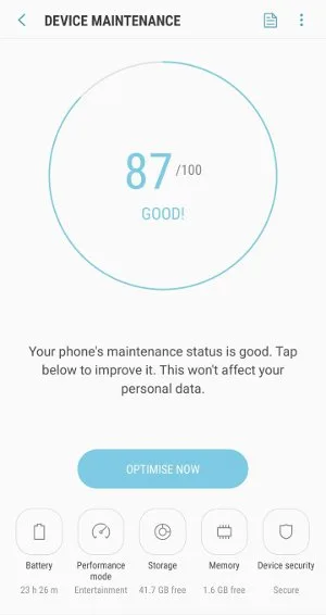 galaxy s9-plus device maintenance