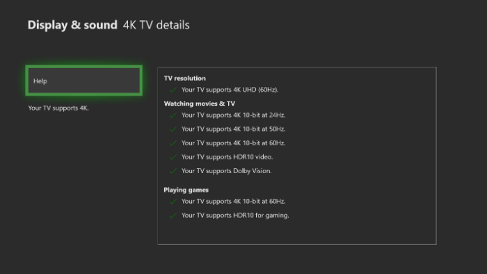 xbox one dolby vision settings