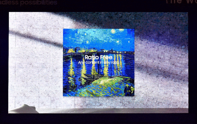 Samsung Micro LED TV 75" μεταβλητού λόγου πλευρών CES 2019