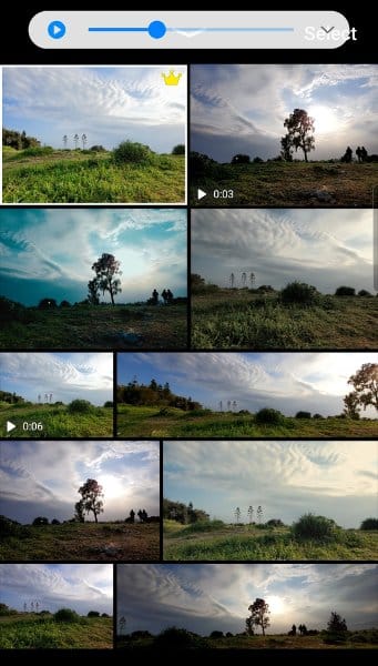 Single take λήψη με το Galaxy Z Flip