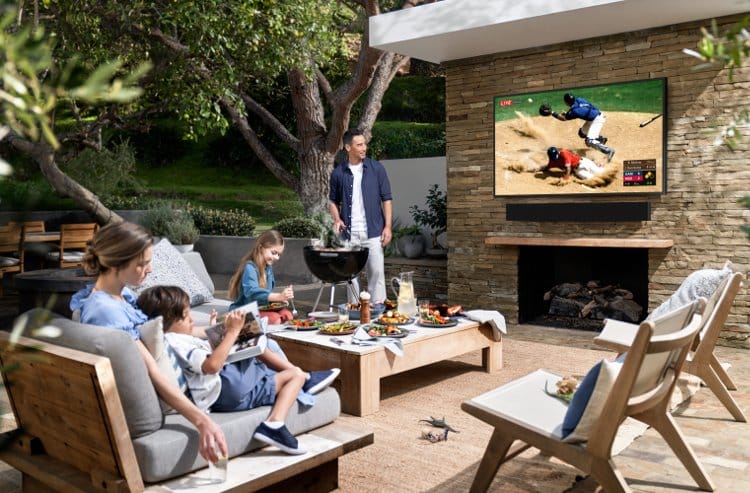 samsung terrace tv τηλεόραση εξωτερικών χώρων