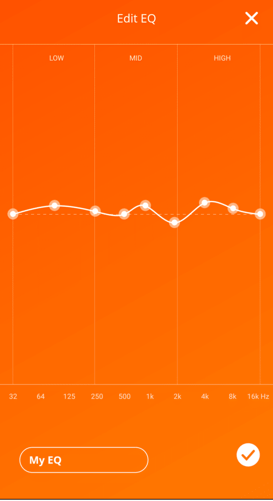 JBL Headphones app my EQ