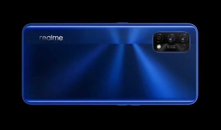realme 7 Pro Mist Blue back