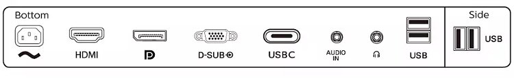 syndeseis philips 243b9 - connections drawning for philips 243b9