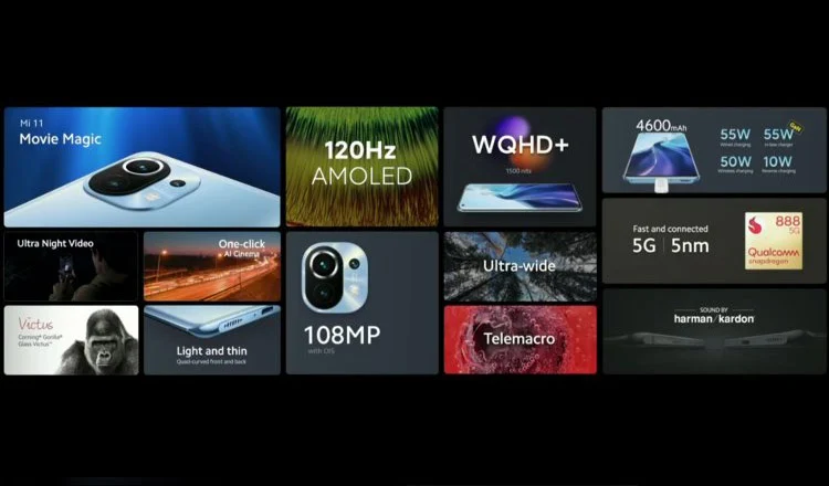 xiaomi mi 11 main specs