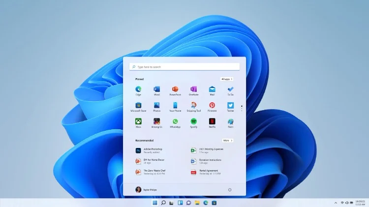 windows 11 interface