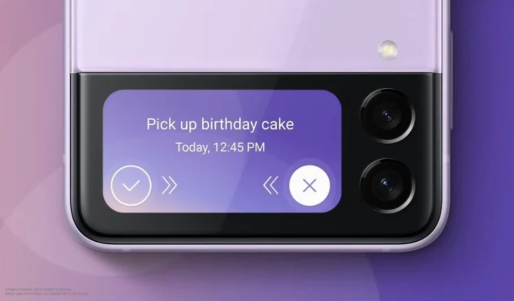 Galaxy Z Flip 3 cameras cover screen
