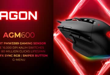 AGON AGM600: Εργονομικό gaming mouse με ενσωματωμένο φωτισμό RGB