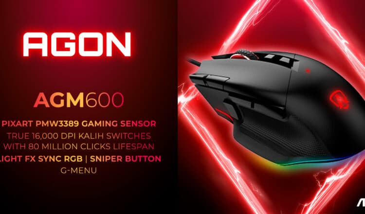 AGON AGM600: Εργονομικό gaming mouse με ενσωματωμένο φωτισμό RGB