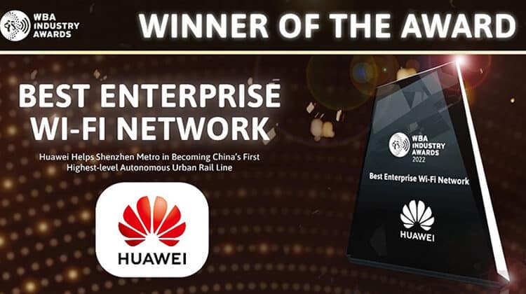 Το Huawei AirEngine Wi-Fi 6 κερδίζει το βραβείο «Best Enterprise Wi-Fi Network» στα WBA Industry Awards 2022