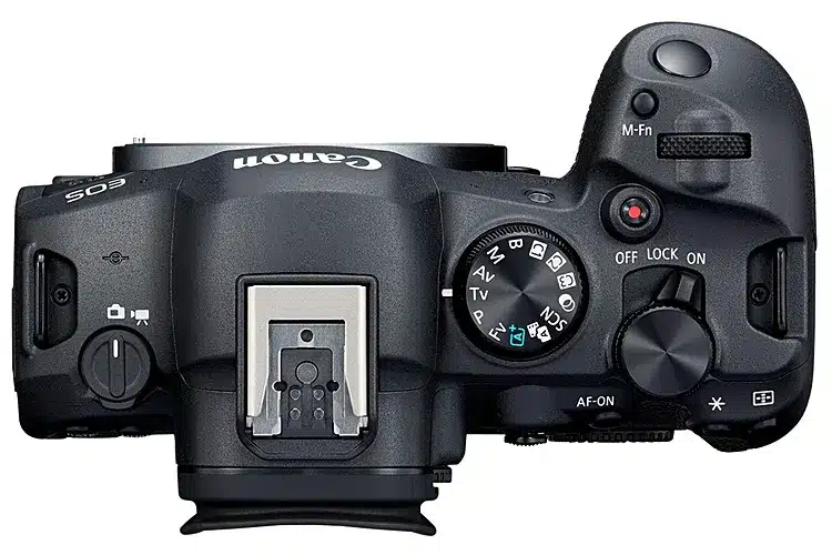 EOS R6 MK II top view