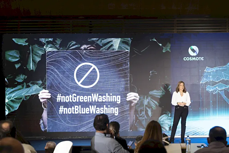 Η Executive Director Εταιρικής Επικοινωνίας & Βιώσιμης Ανάπτυξης Ομίλου ΟΤΕ, κυρία Ντέπη Τζιμέα. (ΟΤΕ)