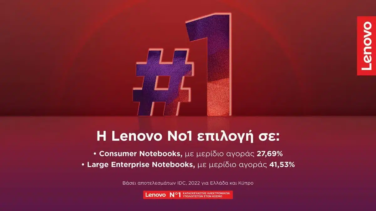 H Lenovo nο1 σε Consumer Notebooks το 2022