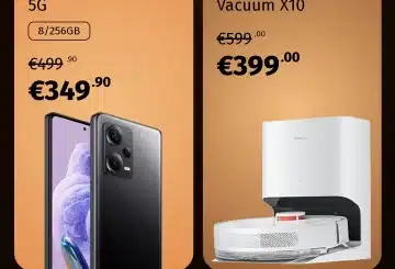 Xiaomi Note 12 Pro Plus προσφορά Black Friday 2023, από 499€, 349€ και Xiaomi Robot Vacuum από 599€, 399€