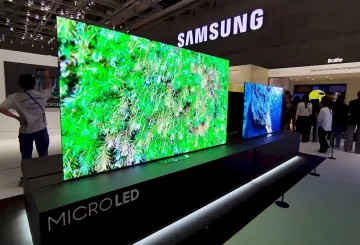 Samsung Micro LED TV demo at IFA 2024