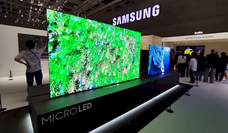 Samsung Micro LED TV demo at IFA 2024