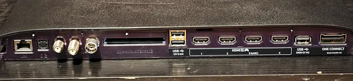 Samsung S95F OLED 4K review One Connect box