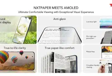 NXTPAPER AMOLED DISPLAY infographic