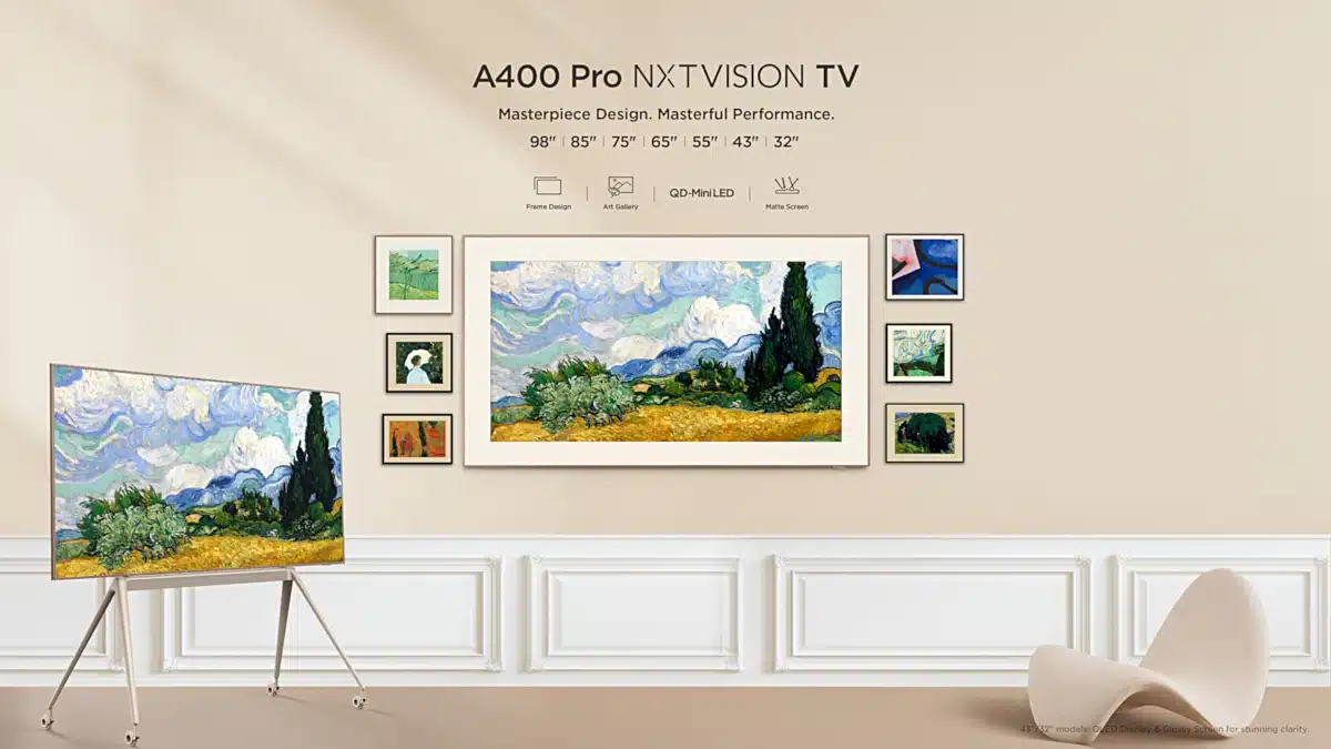TCL A400 Pro NXTVISION: Η πρώτη Art TV της TCL με QD-Mini LED